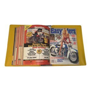 1992 Easyriders Magazines Lot in Binder – 10 Issues Feb-May, Jul-Dec Motorcycle
